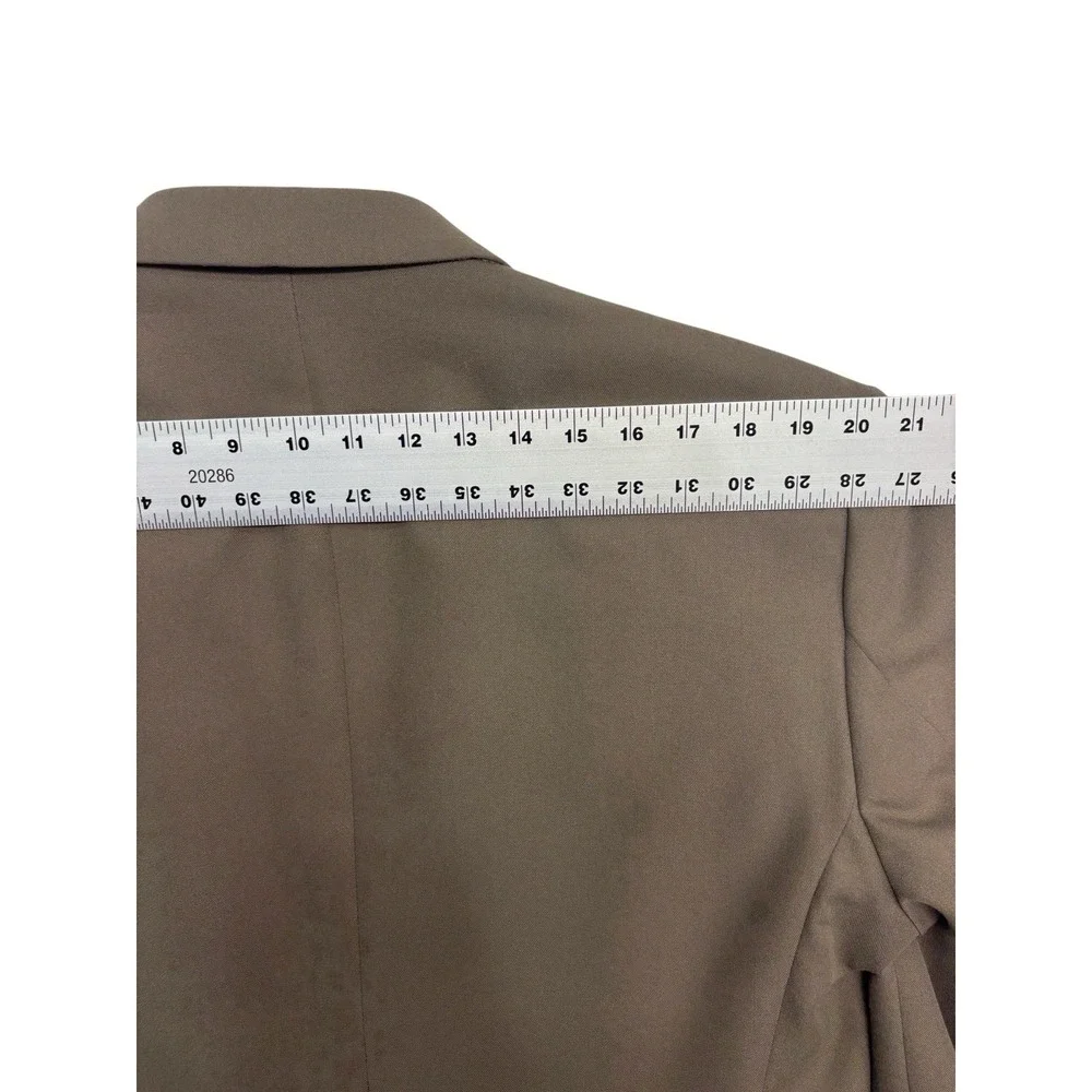 vtg 90s Double Breasted 42R Olive Green Blazer Jacket Sport Suit Coat Wool Blend